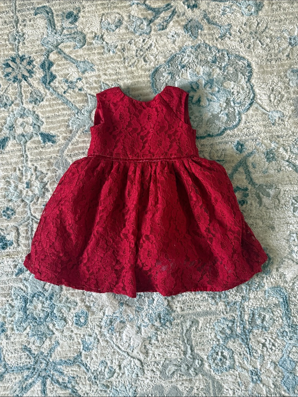 Baby Girls Red Lace Party Dress